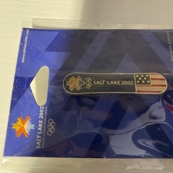 Other - Olympic Pin 2002 Salt Lake RARE  Snowboard Pin  New In Package USA